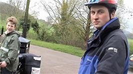 Tao at the Bishop's Palace & Gardens, Wells, 10.8 miles into the ride